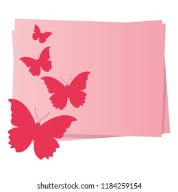 Frame with butterflies