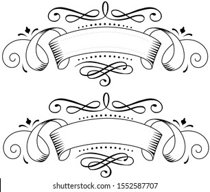 frame for calligraphy and lettering vector victorian style