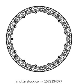 frame for calligraphy or text writing. border with vintage or retro style. delimiter with a flat isolated design in a white background.