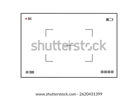 Frame camera record viewfinder video screen focus overlay photography photo grid finder interface digital clipart surveillance capture zoom snapshot template minimal cinematic background