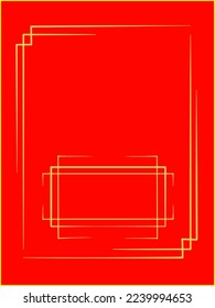 Vector de china de diseño de tarjeta de marco