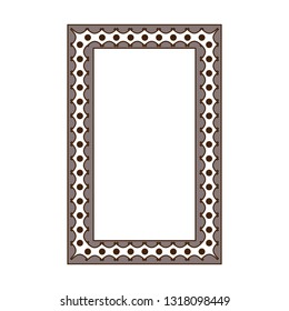 Frame card. Fashion graphic background. Modern stylish abstract texture. Colorful template for prints, label, banner, mark, photo, border, blank etc. Design element. Vector illustration