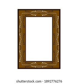 Frame card. Fashion graphic background. Modern stylish abstract texture. Colorful template for prints, label, banner, mark, photo, border, blank etc. Design element. Vector illustration