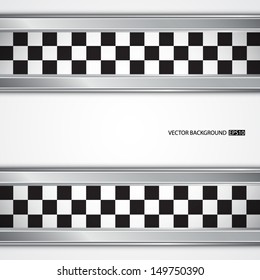 Frame with checkered flag. Race background. EPS10 vector