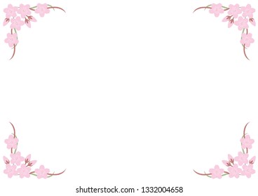 
Frame of the cherry blossom