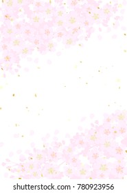 Frame of cherry blossom
