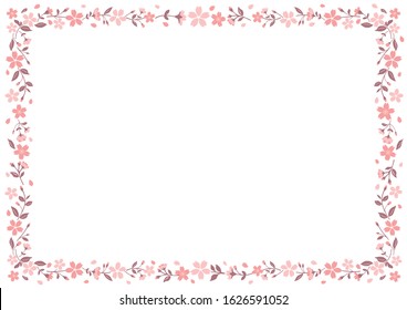 
Frame of the cherry blossoms