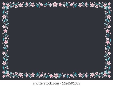 
Frame of the cherry blossoms