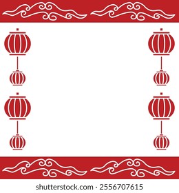 Frame Chinese New Year. Can be used as a digital Chinese New Year frame, greeting cards, can be added with writing and others