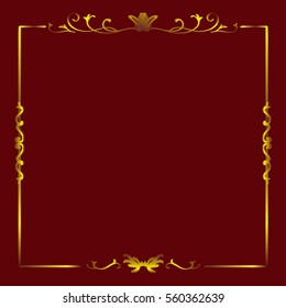 frame for Chinese New Year or wedding card or invitation card
