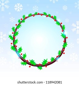 frame with christmas background
