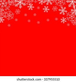 Frame for a Christmas card. Christmas background. Vector snowflakes for your design.