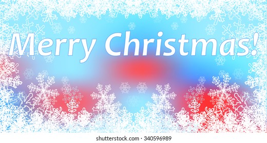 Frame for a Christmas card. Christmas background. Vector snowflakes for your design.