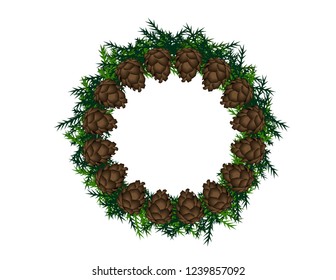 Frame Christmas cones