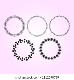 Frame circle pattern set