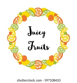 Frame with citrus