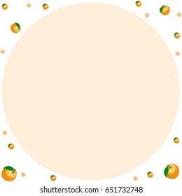 frame with citrus, geometry