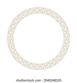 frame in classic arabic style. Ornamental element