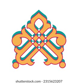 frame with classic floral ornament