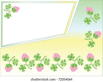 Frame with clover