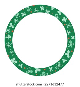 Frame with clover leaf pattern. Perfect for St. Patrick's Day.