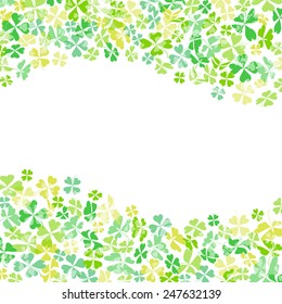 Frame of clovers