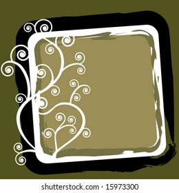 frame with coil and grunge