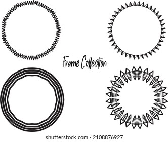 frame collection circle simple 002