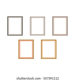 Frame collection. Fashion graphic background design. Modern stylish abstract texture. Colorful template for prints, textiles, wrapping, wallpaper, website etc. Vector illustration