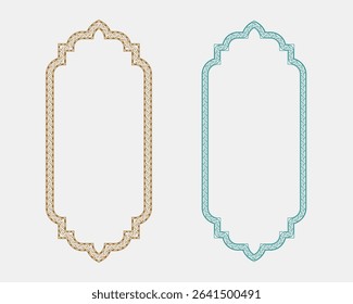 Frame collection featuring artistic text boxes, decorative plant border layouts for classy posters, invitations, and social media templates