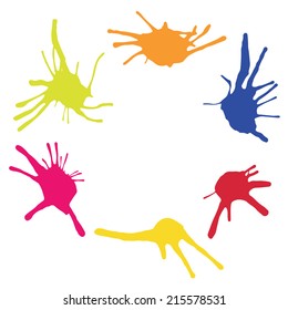 Frame from color blots