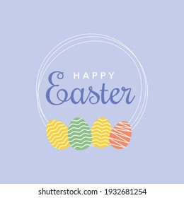 Frame with color easter eggs