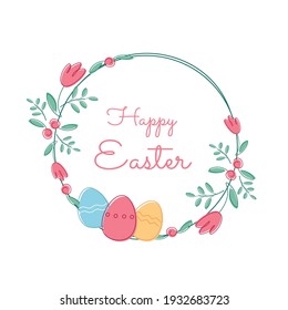 Frame with color easter eggs