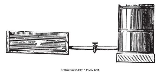 Quadro para cor propensa a oxidar facilmente, vintage gravada ilustração. Enciclopédia industrial E.-O. Lami - 1875. 