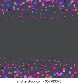frame from  colored dots on the black background