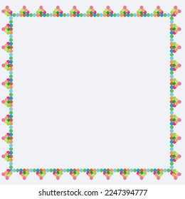 frame colorful eps vector isolated