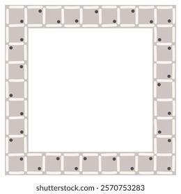 Frame with colorful pattern. Design element for prints, backgrounds, template, web pages and textile pattern.