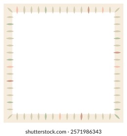 Frame with colorful pattern. Design element for prints, backgrounds, template, web pages and textile pattern.