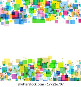 frame with colors squares