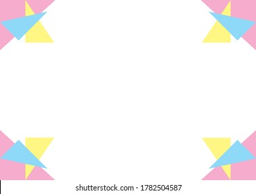 frame combination of three colored triangles