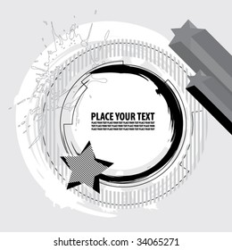 Frame Composition Background. Vector illustration.