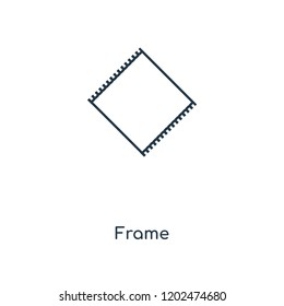 Frame concept line icon. Linear Frame concept outline symbol design. This simple element illustration can be used for web and mobile UI/UX.