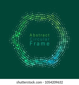 frame with confetti background. Vector illustration.