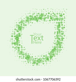  frame with confetti background. Vector illustration