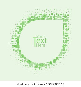  frame with confetti background. Vector illustration