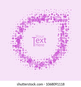 frame with confetti background. Vector illustration