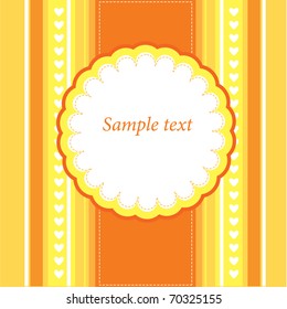Frame for congratulations to the event