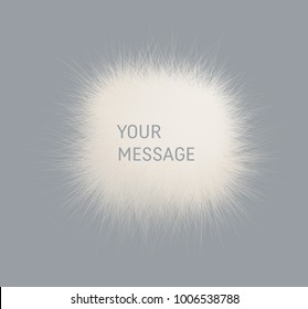 The frame consisting of chaotic lines. 3d abstract vector illustration. Design template with place for text. Modern pattern.