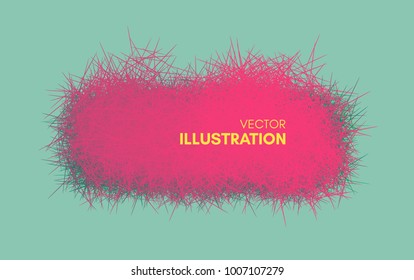 El marco de líneas caóticas. 3d ilustración vectorial abstracta. Plantilla de diseño con lugar para el texto. Patrón moderno.