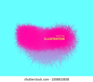 The frame consisting of chaotic lines. 3d abstract vector illustration. Design template with place for text. Modern pattern.